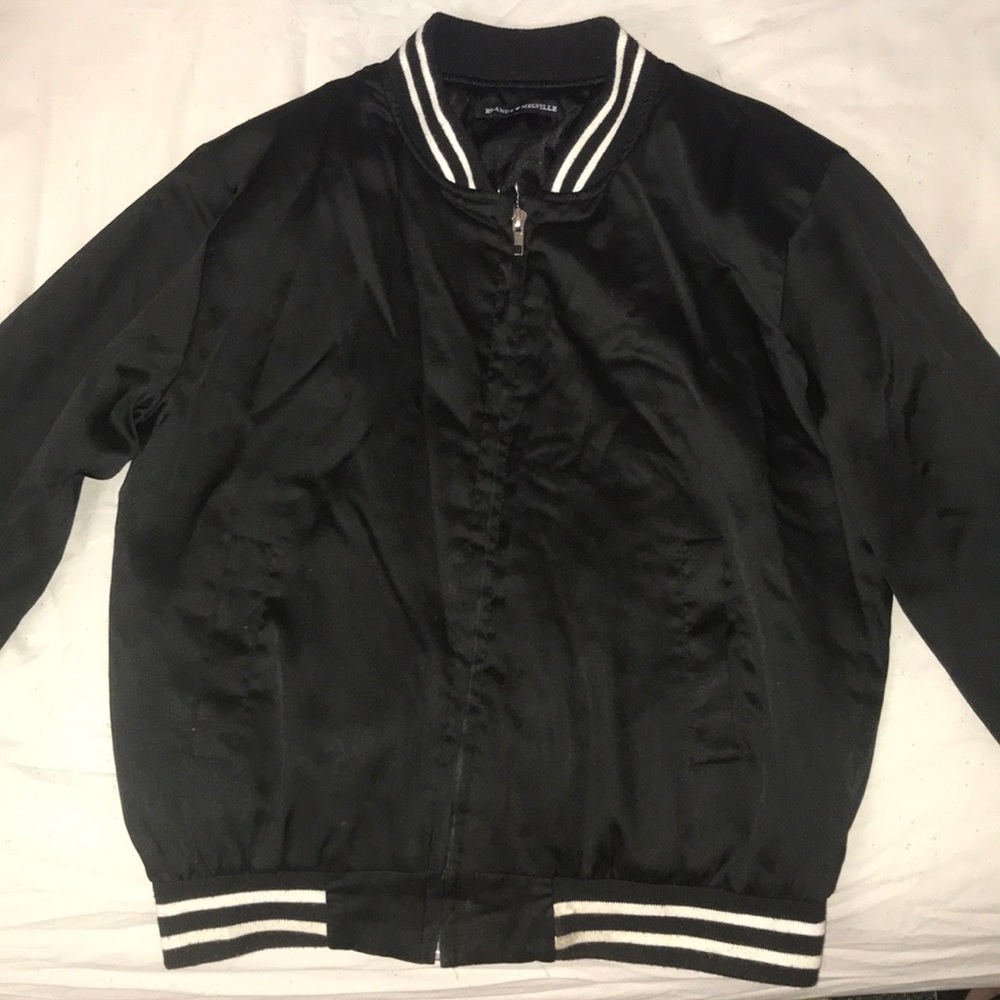 BRANDY MELVILLE Black bomber jacket - Picture 2 of 6